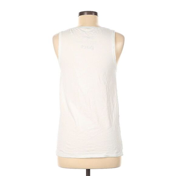 PACT Organic Cotton Stretch Ivory White Basic Classic White Tank Top Size L - Picture 2 of 6